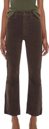Mother Hustler Ankle Fray Jeans In Ole Mole