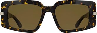 Calvin Klein Ck 25533S Zonnebrillen - Dames - Zonnebrillen - Bruin - 53 MM - Accessoires