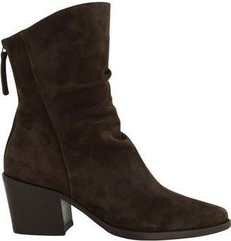 Paul Green Fender Block Heel Bootie in Mocha Suede at Nordstrom, Size 9.5