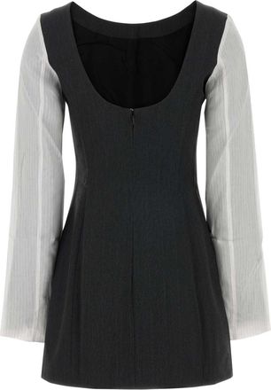 Our Legacy Womens Dress Mini Black Polyester Viscose