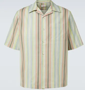 Commas Striped linen shirt