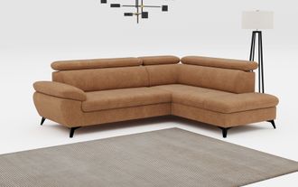 Cotta Ecksofa »Hudson L-Form« mit Kopfteilverstellung, wahlweise mit Bettfunktion & Bettkasten