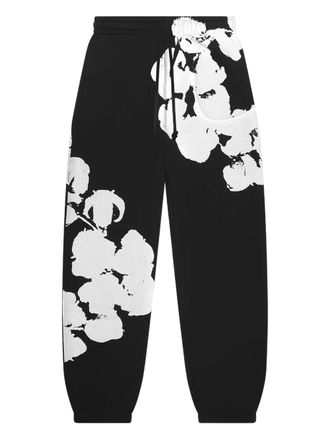 Denim Tears Big Cotton Wreath track pants - men - Cotton - M - Black