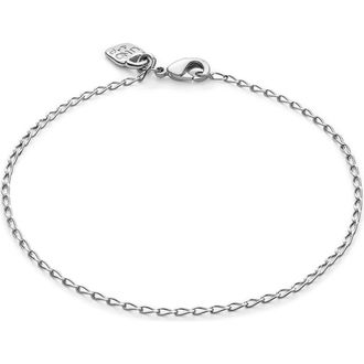 UNOde50 Oval Link Charm Bracelet in Silver at Nordstrom, Size Medium