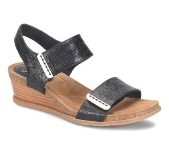 S&ouml;fft Womens Verdi Ii Sandals In Black Woven