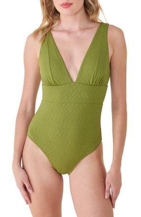 Andie Swim The Mykonos One-Piece Swimsuit in Cactus at Nordstrom, Size X-Large