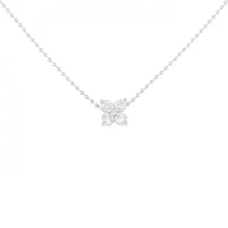 Tasaki K14 White Gold 0.24CT Diamond Necklace