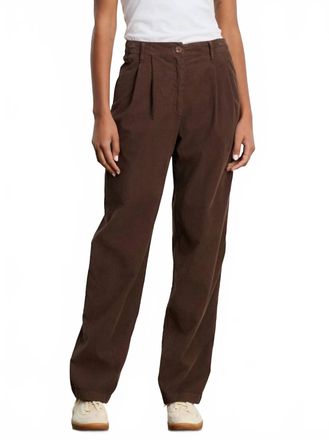 Velvet Gail Relaxed Trousers In Bark