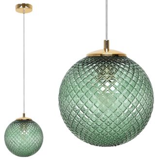 OEM L&aacute;mpara Colgante Cannes 1 Pantalla Plana Verde 20cm E27