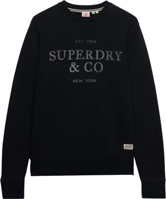 Superdry 1954 Company Sweatshirt - Heren - Sweatshirts - Blauw - M - Katoen - Hoodies & sweatvesten