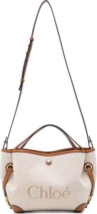 Chlo&eacute; Clover Double Carry Bag - Dames - Handtassen - Grijs - ONE Size - Katoen - Tassen