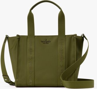 Kate Spade New York Womens Kip Ksnyl Small Tote - Green Nylon - One Size