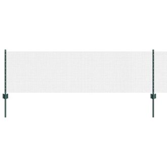 Berkfield Home Welded Wire Fence with 5 U Posts Green 0.6x10 m Steel