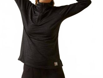 Ariat Womens Rebar Gridworks Baselayer Shirt In Black