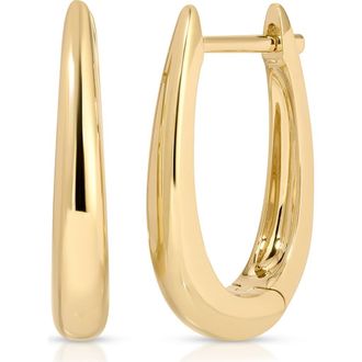 EF Collection Maeve Hoop Earrings in 14K Yellow Gold at Nordstrom