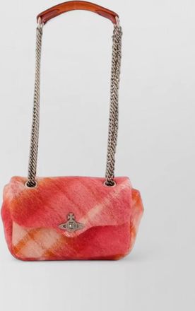 Vivienne Westwood anita chain small wool clutch bag