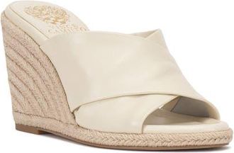 Vince Camuto Fisella Espadrille Wedge Sandal in Creamy White at Nordstrom, Size 8.5