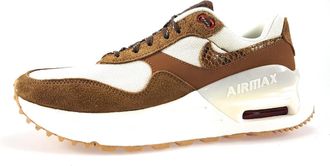 Nike Nike Air Max System Sports Shoes Womens Training Shoes Brown Leisure, Pale Ivory Picante Red Sum, 5 UK