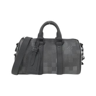 Louis Vuitton Pre-owned Damoflage Keepall Bandouliere Coated Canvas Boston Bag - unisex - Louis Vuitton Vintage - Vintage Handbags - Black - ONE SIZE - Pre-owned