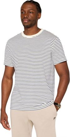 Fabletics Mens The 24-7 Tee in Deep Navy Shorline Stripe at Nordstrom, Size Xx-Large
