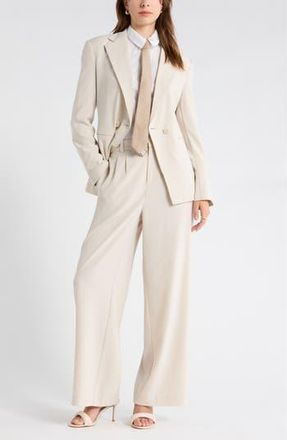 Leith Wide Leg Pants in Beige Pumice at Nordstrom Rack, Size 14