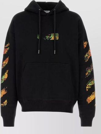 Off-white cotton hoodie