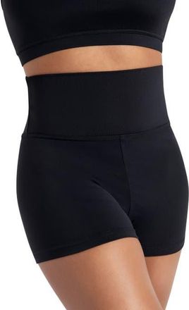 Capezio High Waisted Shorts in Black at Nordstrom, Size 2X