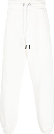 Palm Angels logo-appliqu&eacute; track pants - men - Cotton - L - White