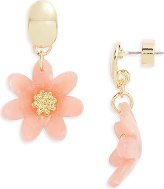 Nordstrom Petal Drop Earrings in Blush- Gold at Nordstrom