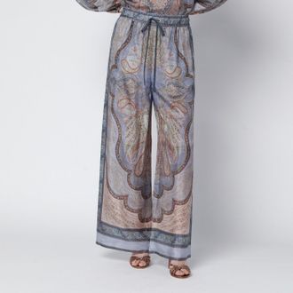 Zimmermann Pantalone Wanderlust con stampa arazzo
