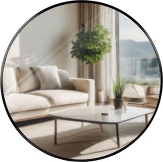 Clp Espejo de pared Elsie Negro l