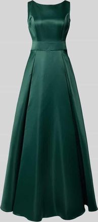 Troyden Collection Abendkleid mit Rundhalsausschnitt in Dunkelgruen, Größe 34