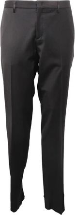Patrizia Pepe Wolmix Slim Fit Broek - Heren - Slim Fit Broeken - Zwart - XL - Wol - Broeken