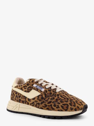 Autry Womens Reelwind Low Animal Print Suede Sneakers Trainers