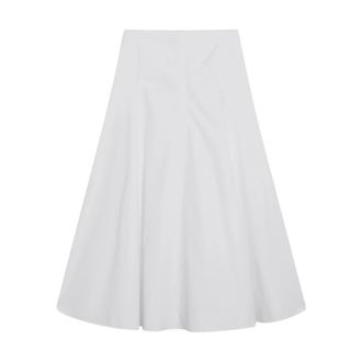 Jacquemus Midi Skirts, female, White, Size: XS La Jupe Triangle