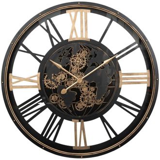 Atmosphera Reloj Mec&aacute;nico Clark Metal Negro D110cm - Atmosphera Cr&eacute;ateur DInt&eacute;rieur