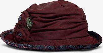 Grevi Hut aus Blumenleinenstoff