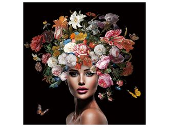 Schubiger M&ouml;bel Digitaldruck auf Glas Sch&ouml;nheit mit Blumenper&uuml;cke 4