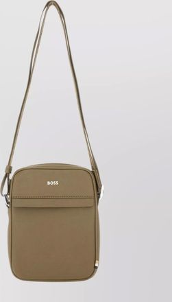 HUGO BOSS leather messenger bag