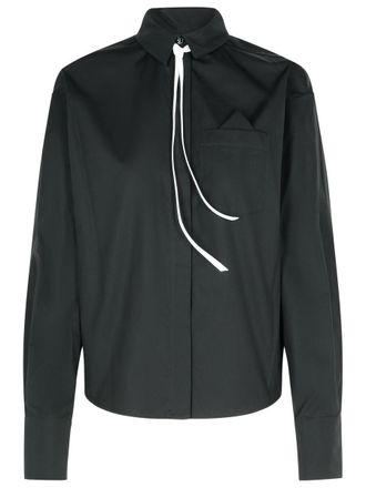 Sportmax Gesso Black Cotton Shirt