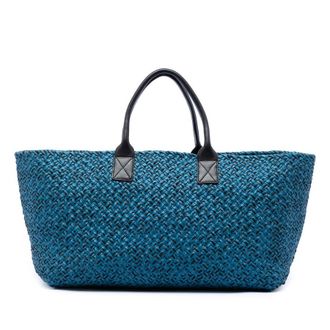 Bottega Veneta Pre-owned Bottega Veneta Large Lambskin Intreccio Cabat Tote Ladies H138MDY27QAAD2A0