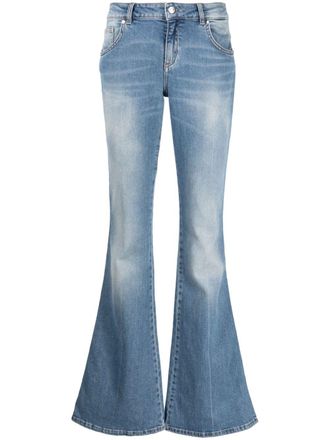 Blumarine low-rise bootcut jeans - Blue