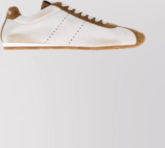 Miu Miu nappa leather low-top sneakers