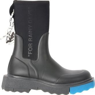 Off-white Off-White Sponge regenlaarzen van zwart rubber