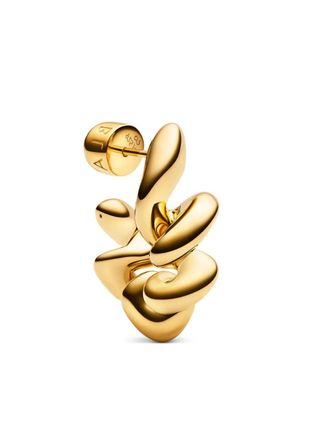 Maria Black medium coil hoop earring - Gold