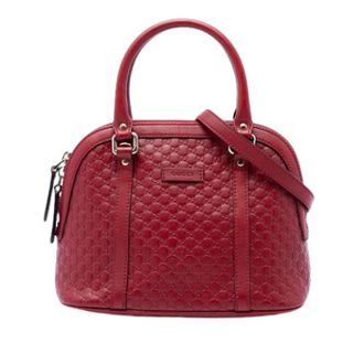 Gucci Pre-owned Satchel - Dames - Pre-owned - Rood - Maat: ONE Size Leer