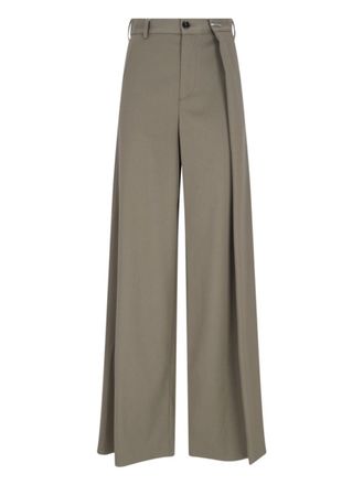 Maison Margiela Pleated Palazzo Pants - Green