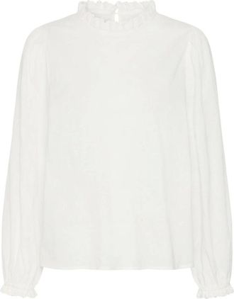 Cream Overhemden, Dames, Wit, L, Blouses & Shirts