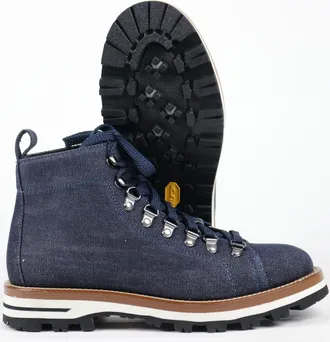 Monpiz Blue Falcade Fabric Ski Snow Boots
