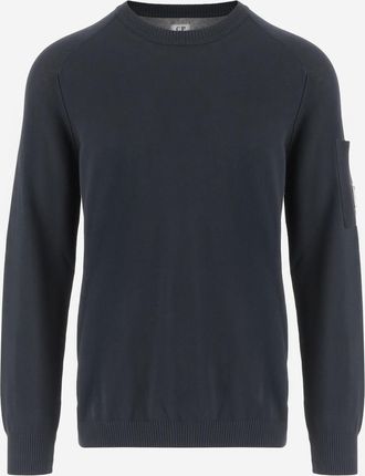 C.P. Company Navy Blue Crew-neck Sweater